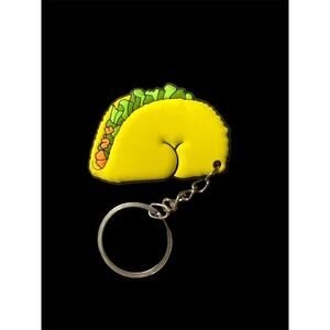 Butts On Things Keychain Flexible‎ Taco